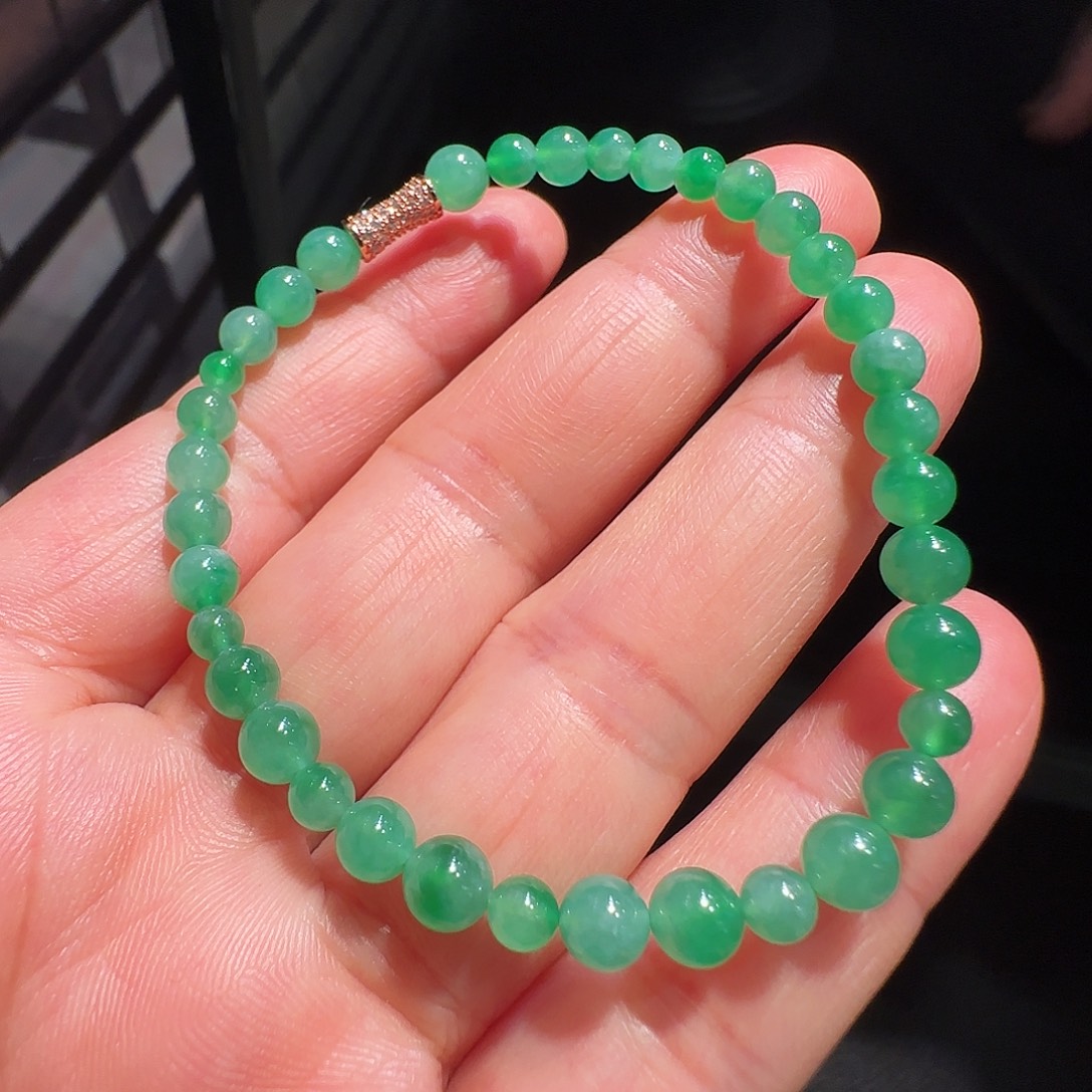 翡翠未镶嵌手链手串