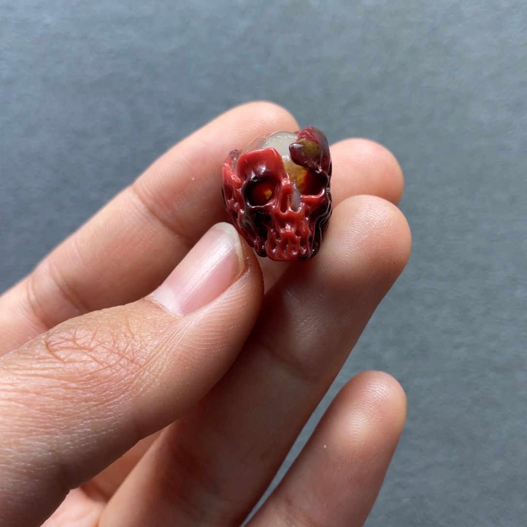 南红玛瑙配饰未镶嵌13.6mm