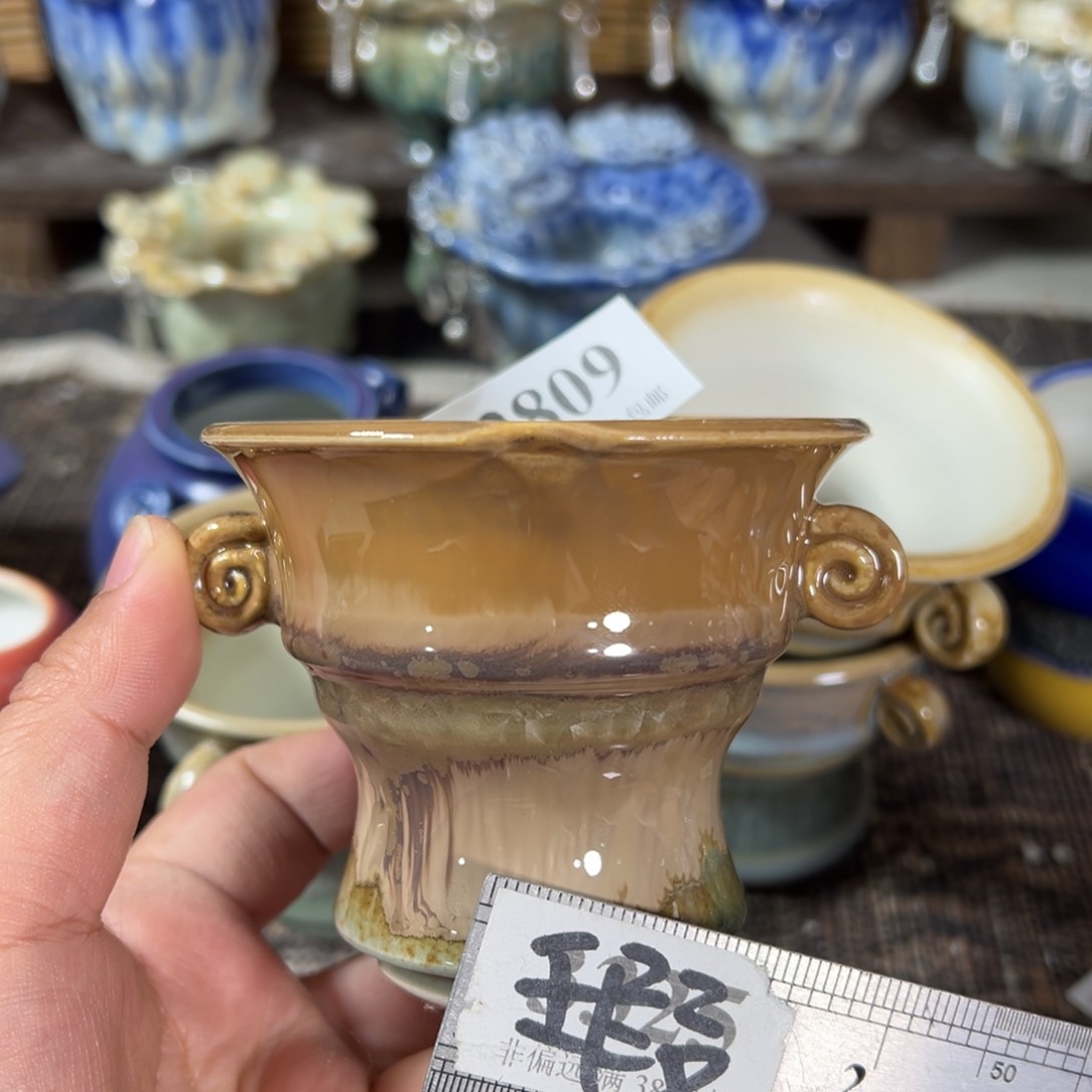 红陶瑕疵景德镇手工花盆