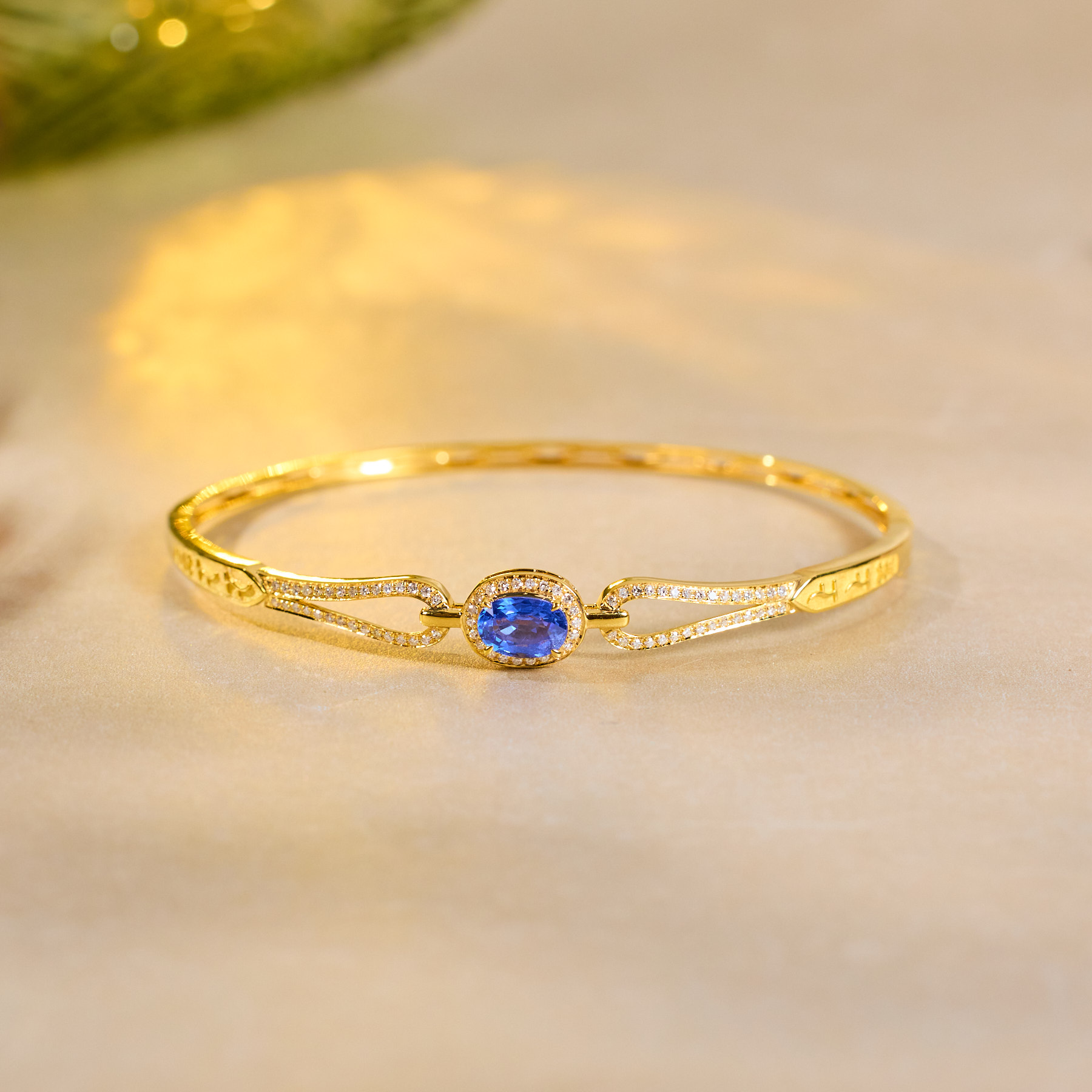 【歪歪】上上签*蓝宝石手镯*18K金镶嵌（多样性发一）XB-S9022