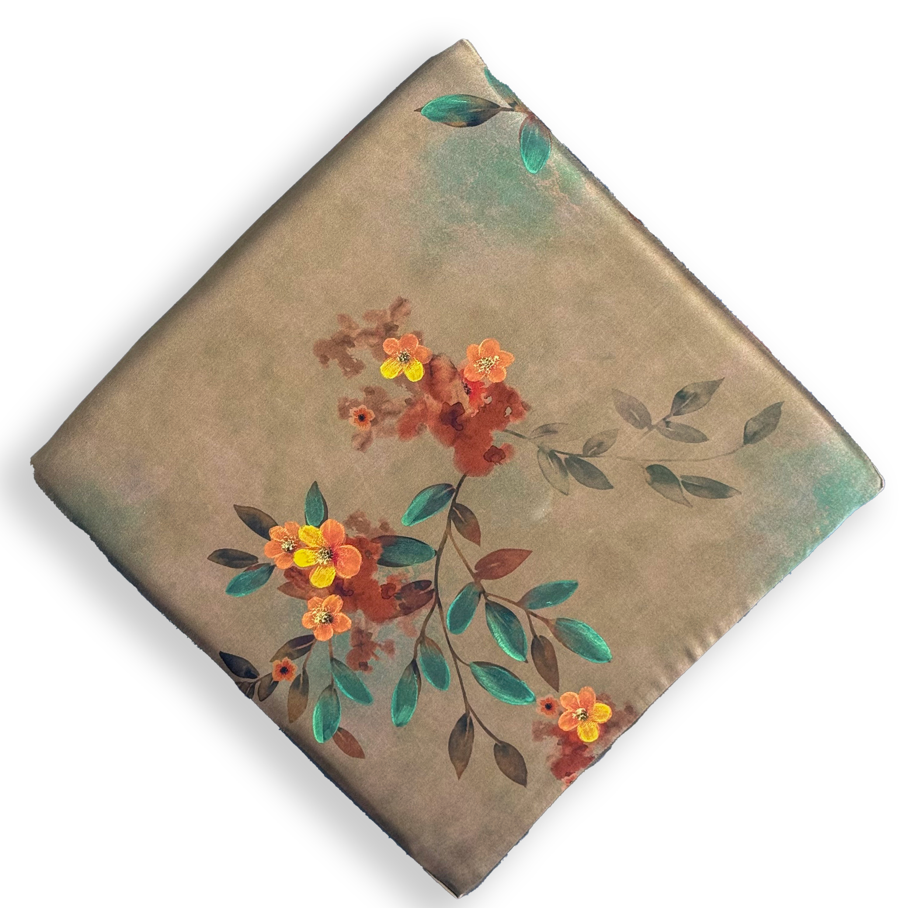 【天莨阁】 原创 香云纱周边 前喷印花双面缎 坐垫