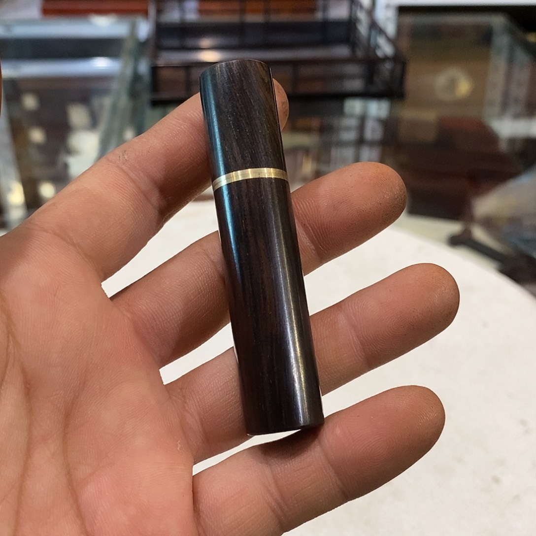东非黑黄檀（紫光檀）牙签筒