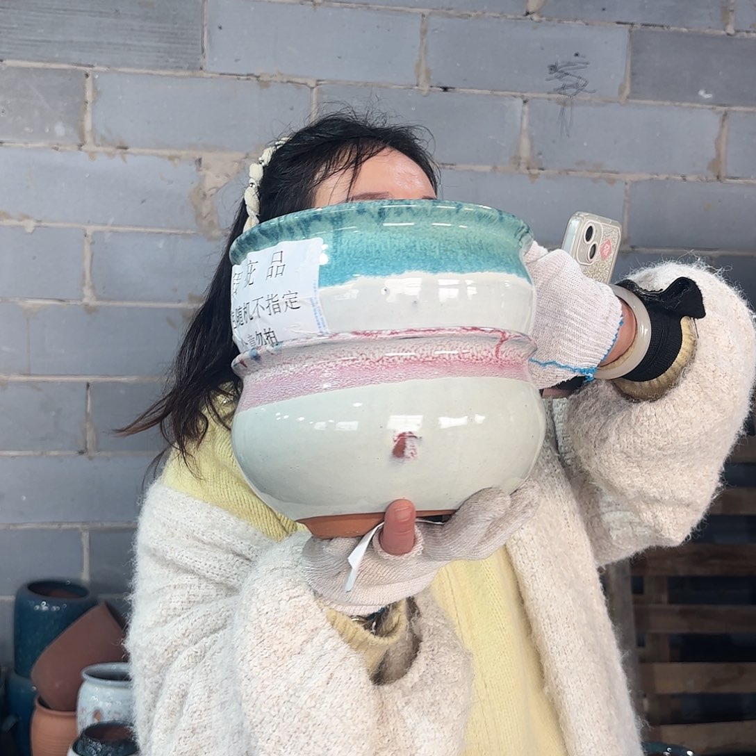 瑕疵两个高12/20红陶