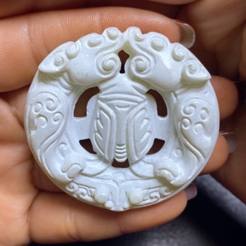 和田玉（糖玉）挂件未镶嵌