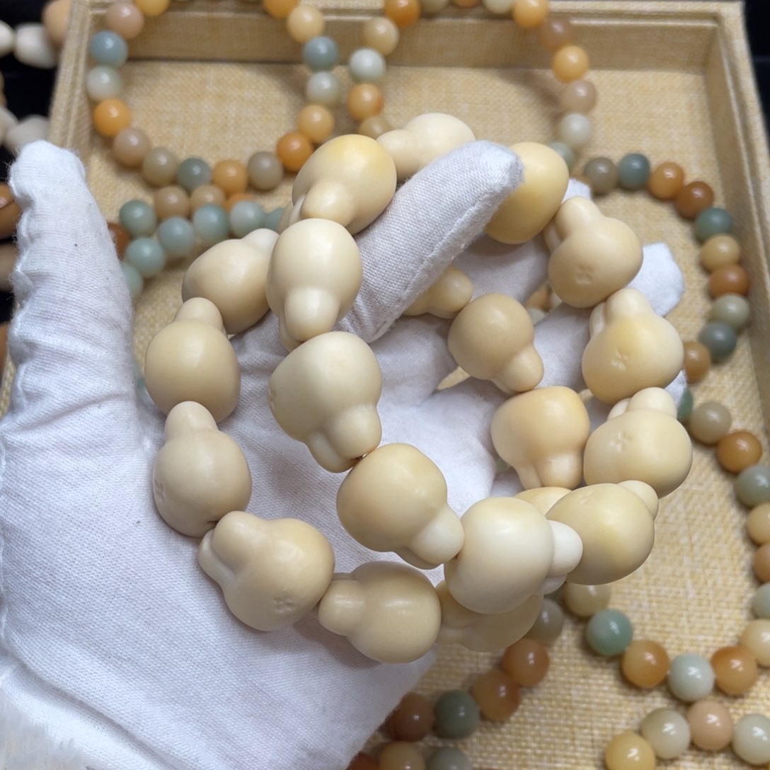 菩提根/象牙果吊坠牙果瑕疵兔头一锅585