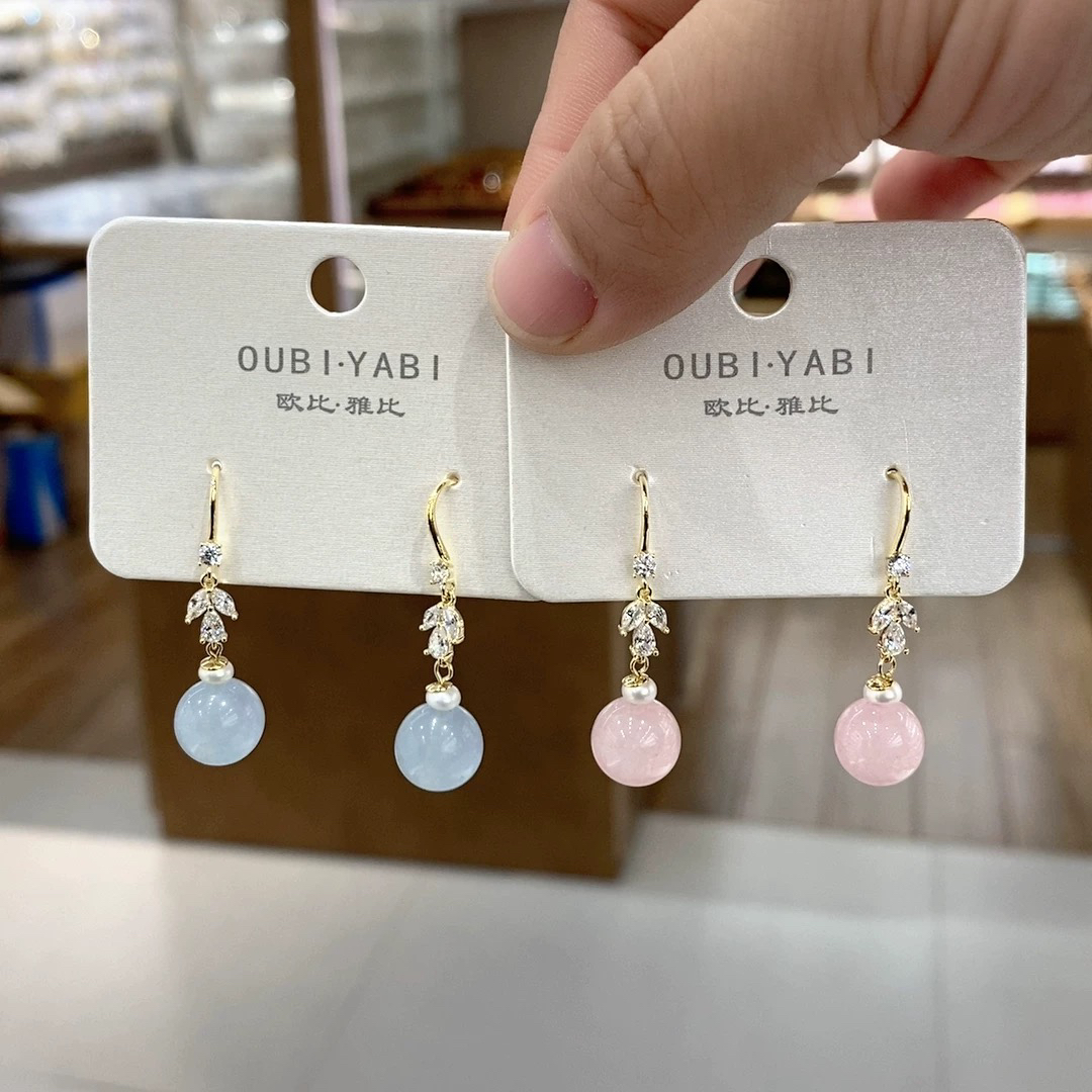 铜合金耳饰 17209 欧比雅比品牌新款钩针耳环