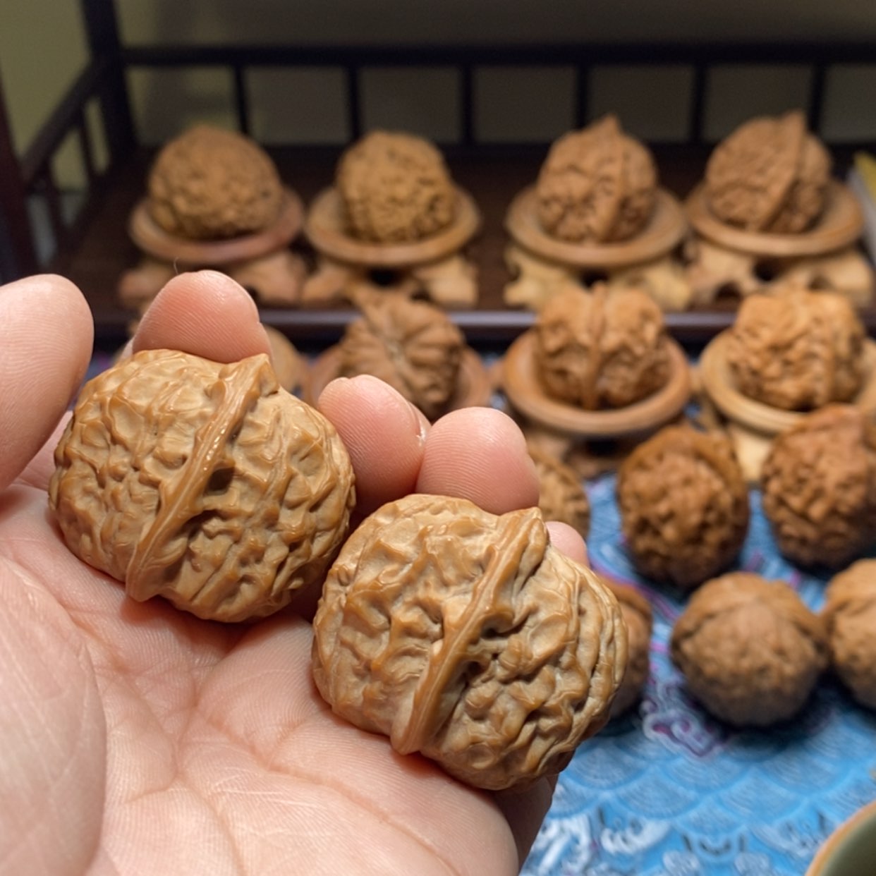 【闪购商品】文玩核桃吊坠石门元宝