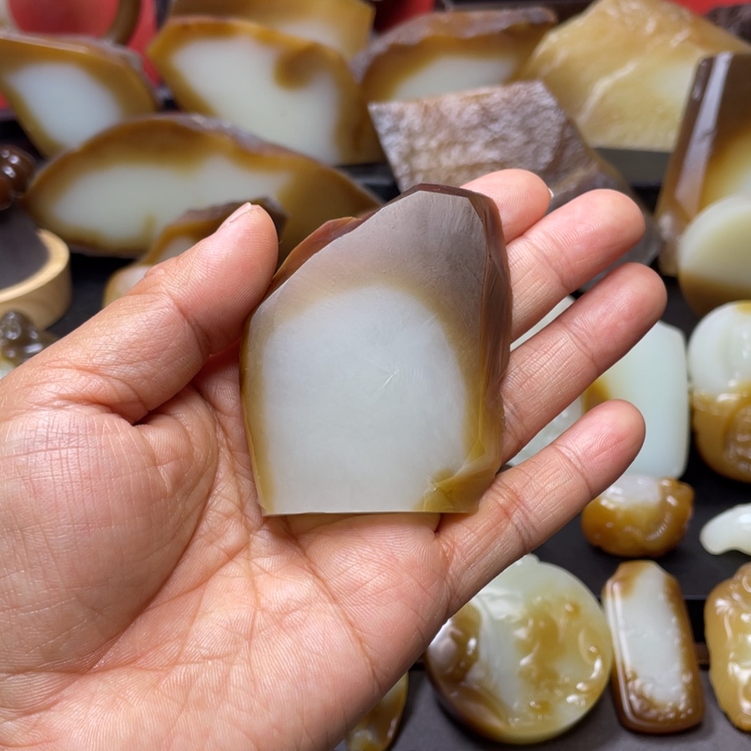 和田玉（糖玉）手链未镶嵌果*