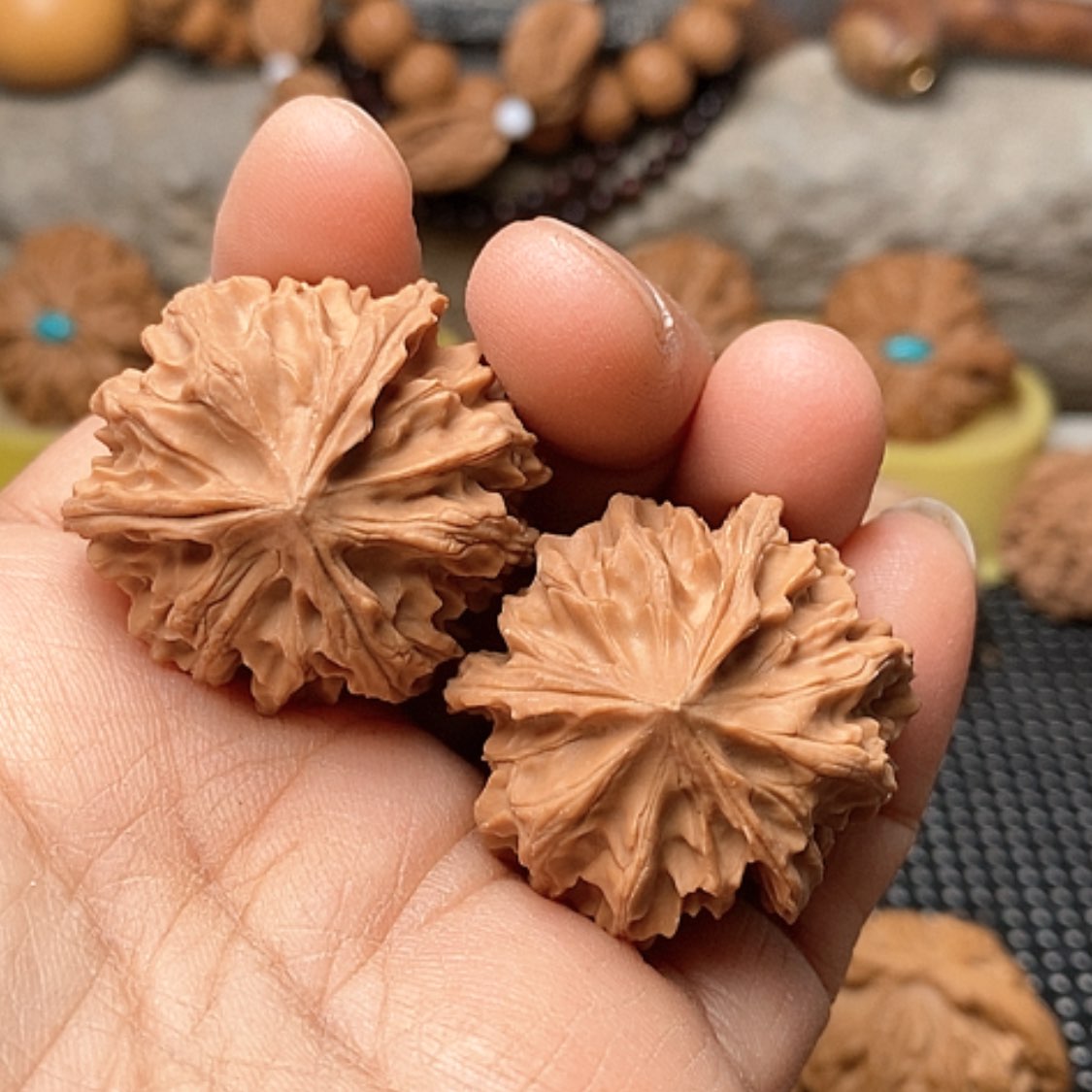 【闪购商品】文玩核桃把件全品正奔三棱34