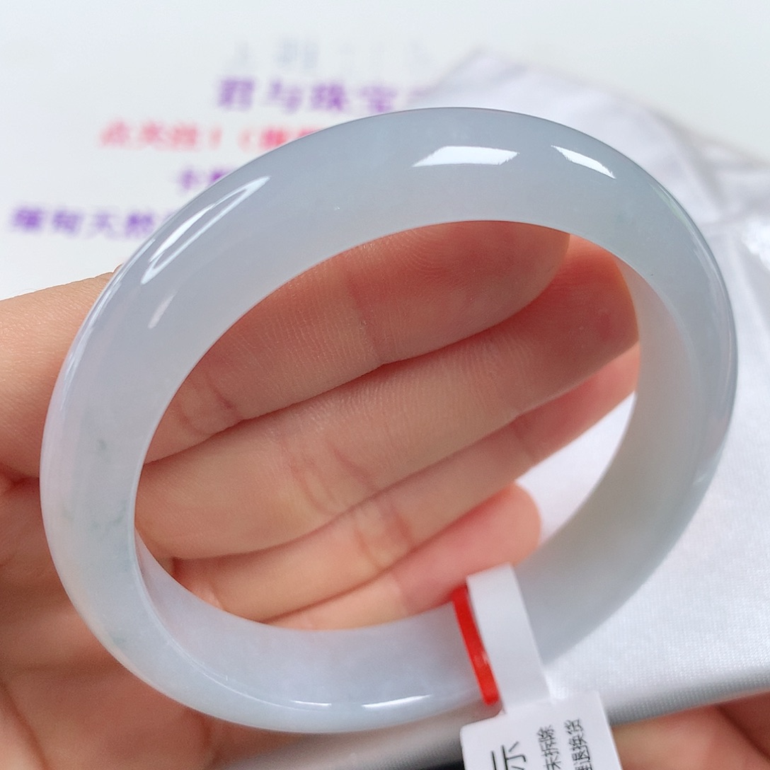 翡翠手镯未镶嵌 正圈⑨⑧