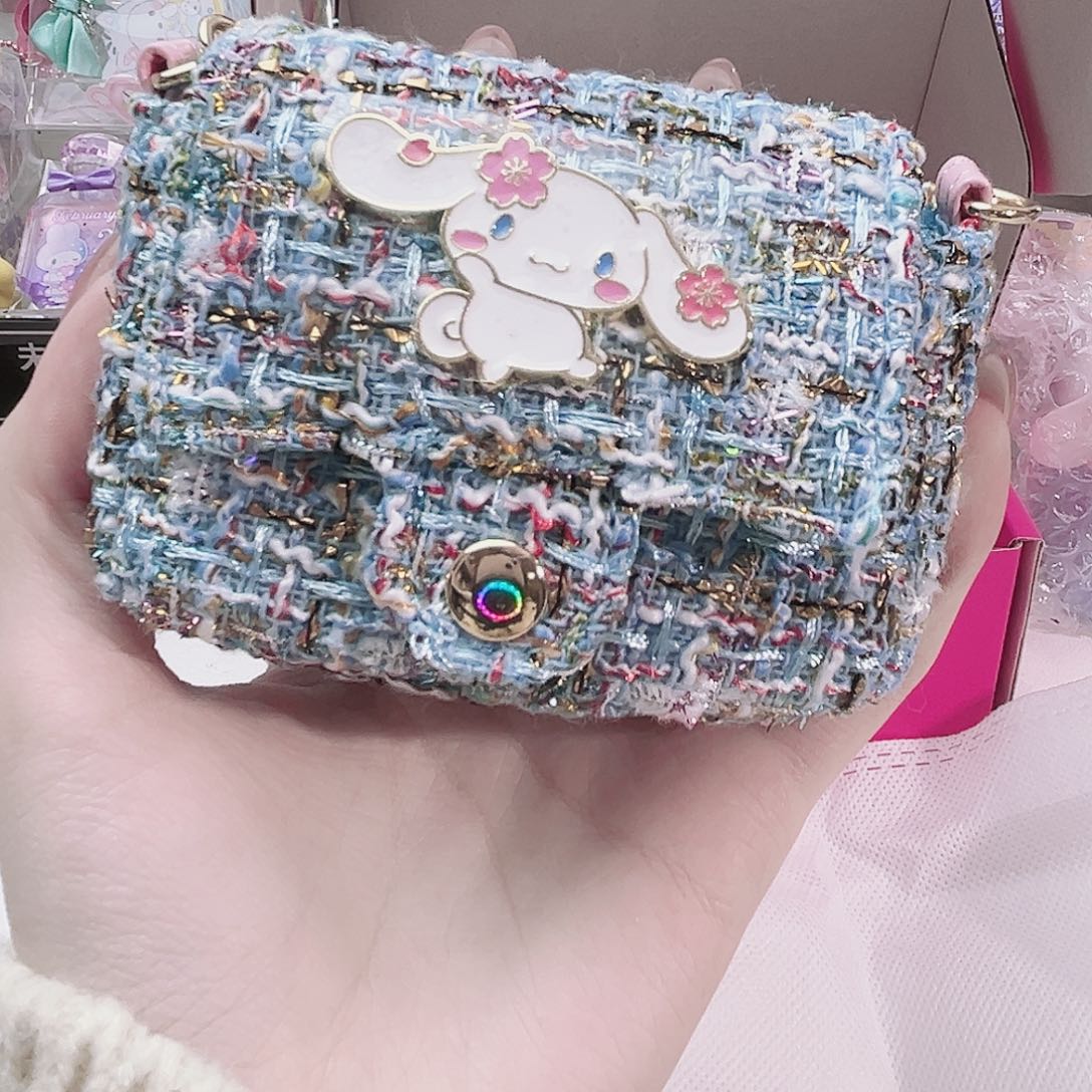 毛绒玉桂小香风包包挂件（雾）原价209