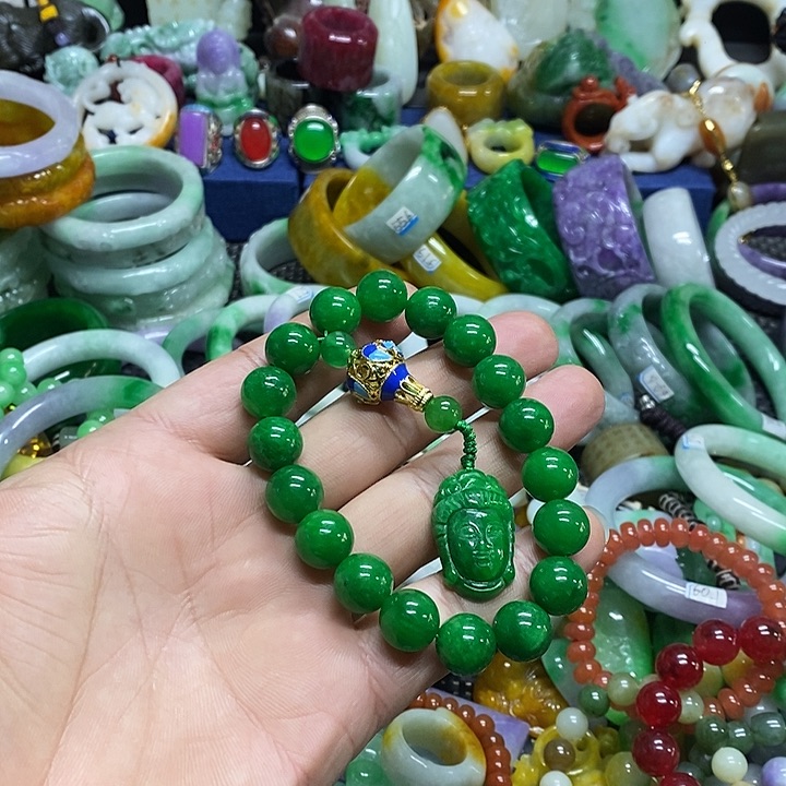 颈饰未镶嵌翡翠缅甸翡翠首饰配饰