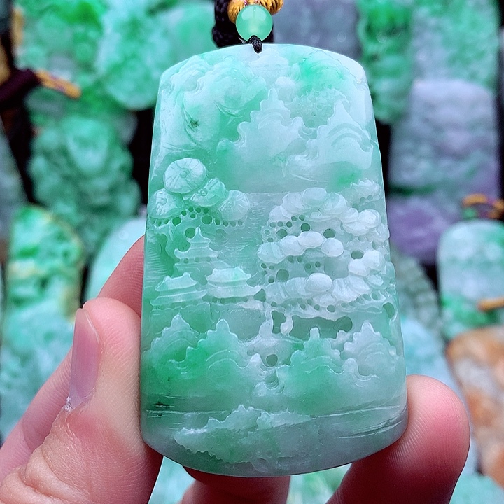 翡翠未镶嵌吊坠(不含链)