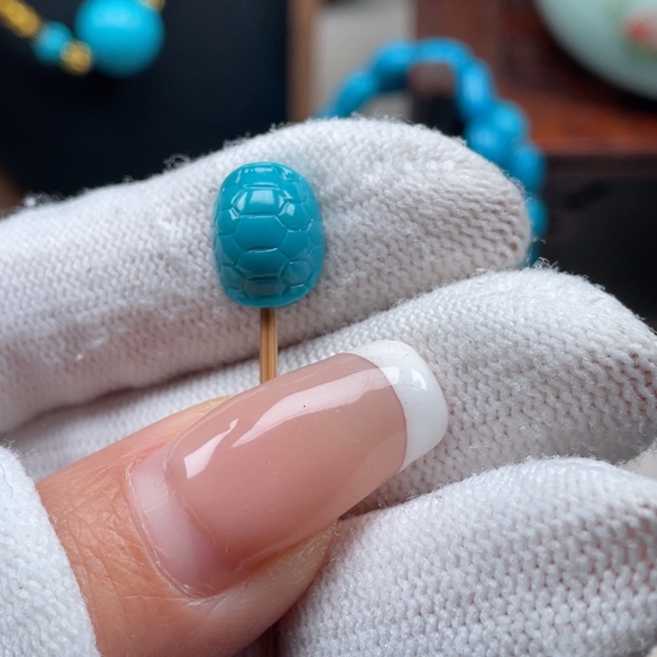 今***比绿松石未镶嵌珠宝奇石9.5