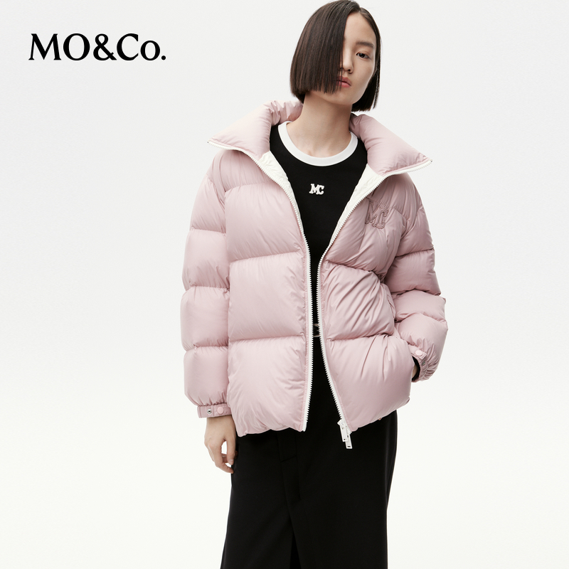 【陈嘉尔专属】MOCO羽绒服无氟防水面层高领高蓬松面包服MBC4EINK08
