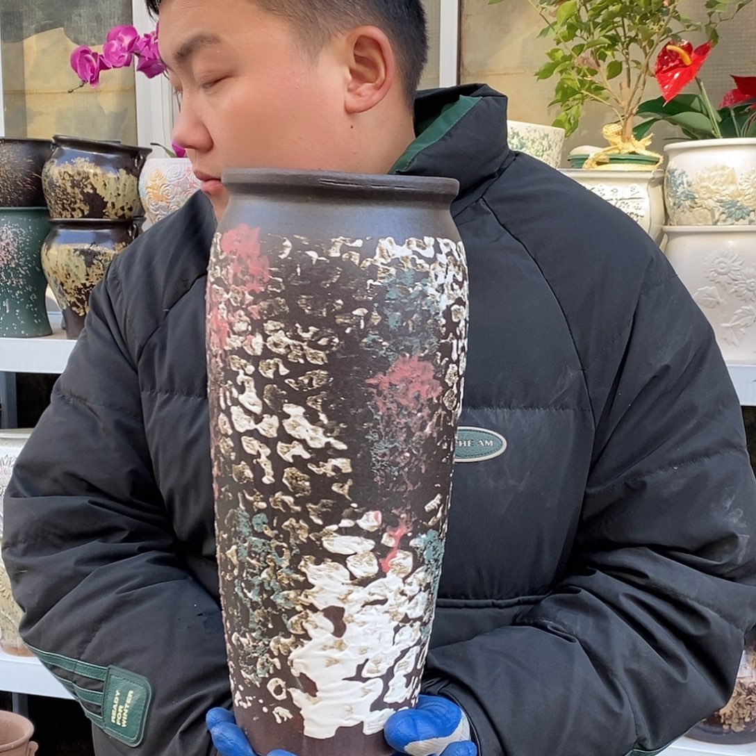 紫砂花盆口15高35福利