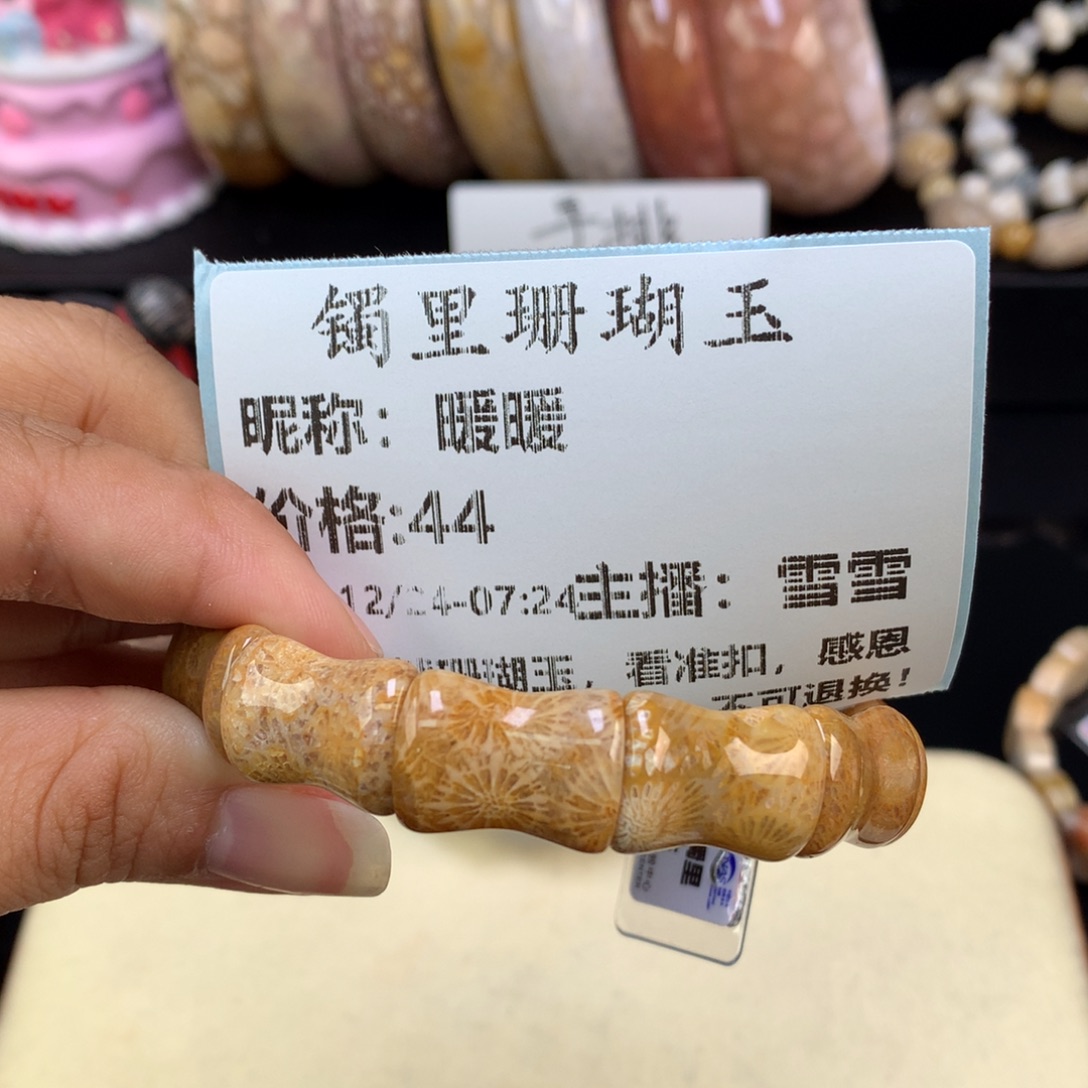 暖***暖硅化珊瑚（珊瑚玉）未镶嵌吊坠(赠链)