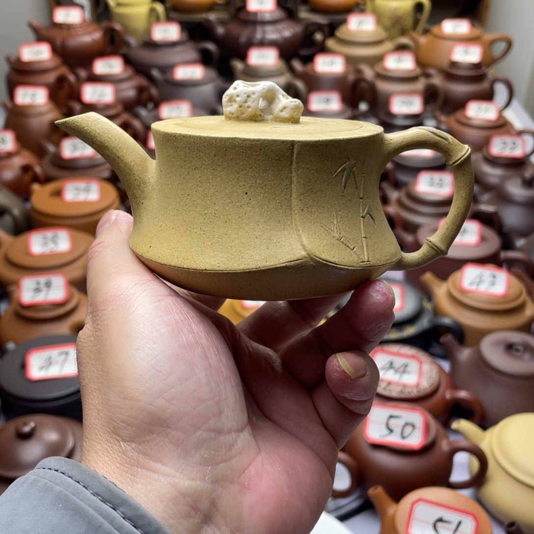 紫砂茶壶宜兴紫砂半手工