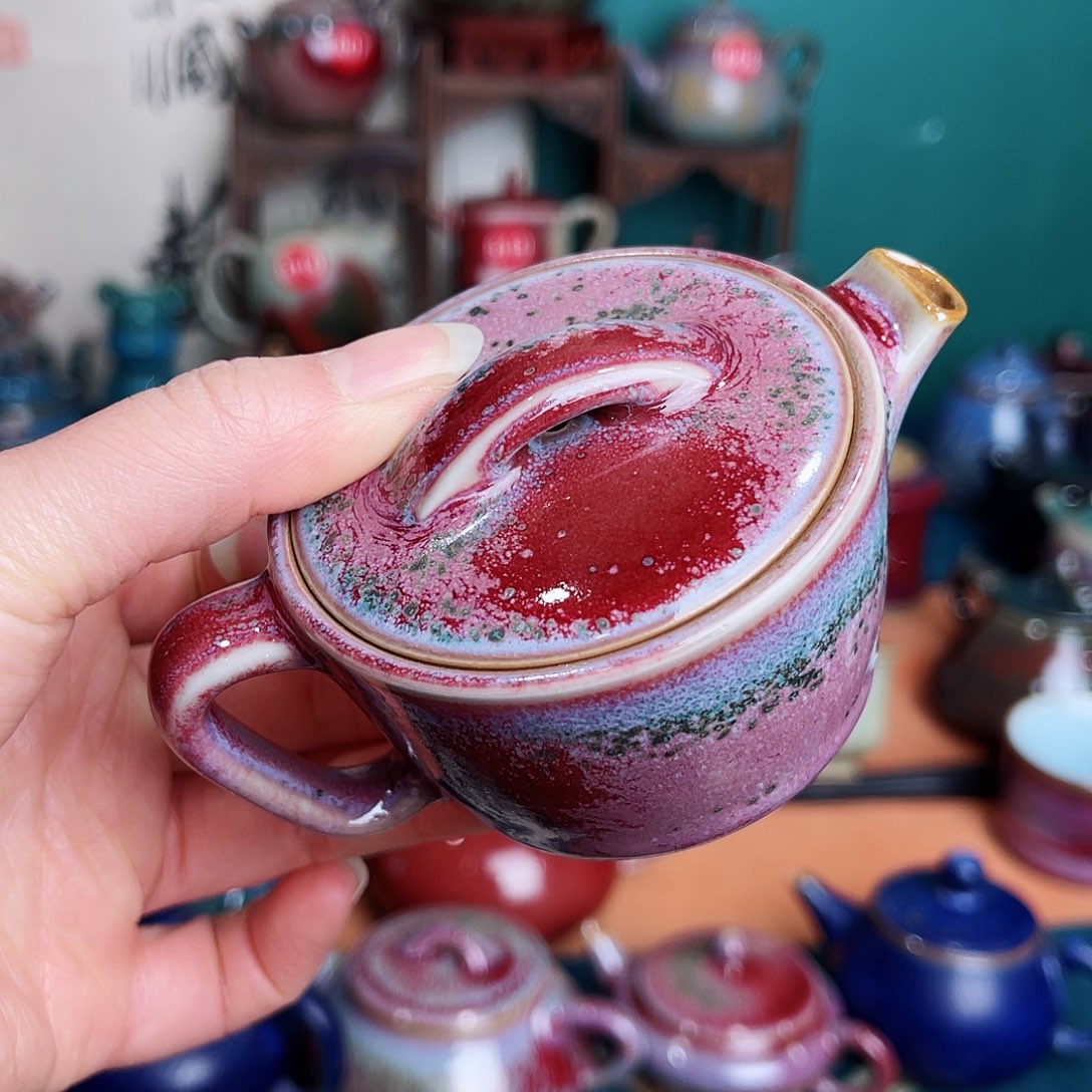 壶高**子钧瓷艺术作品壶