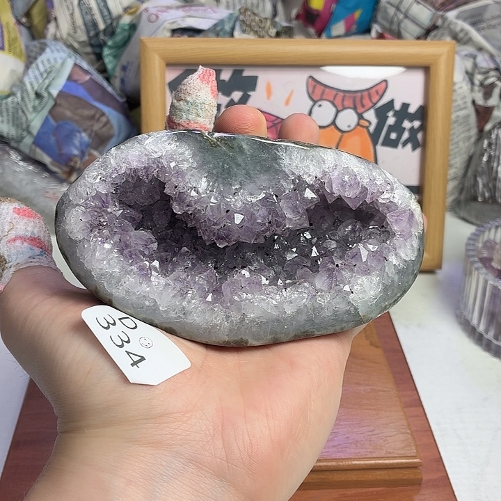 未镶嵌摆件紫晶紫水晶