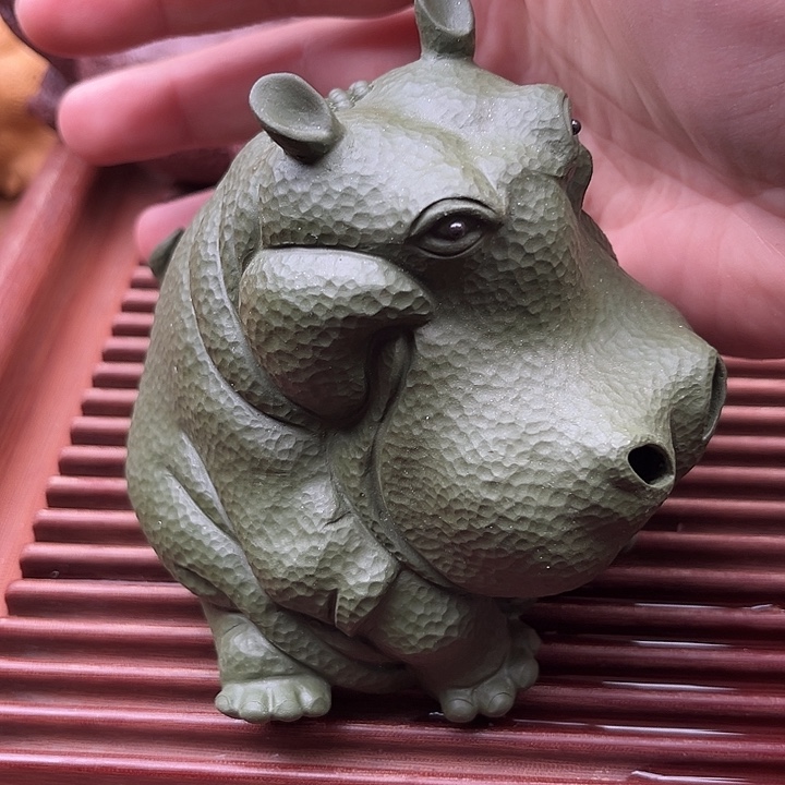 自***乐茶宠紫砂紫砂绿泥