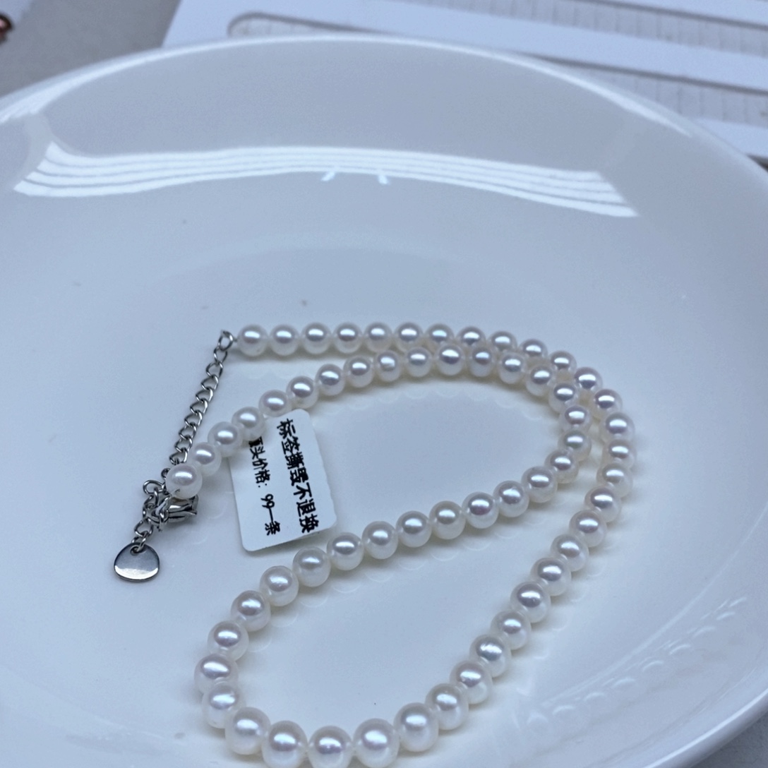 淡水珍珠未镶嵌颈饰正圆