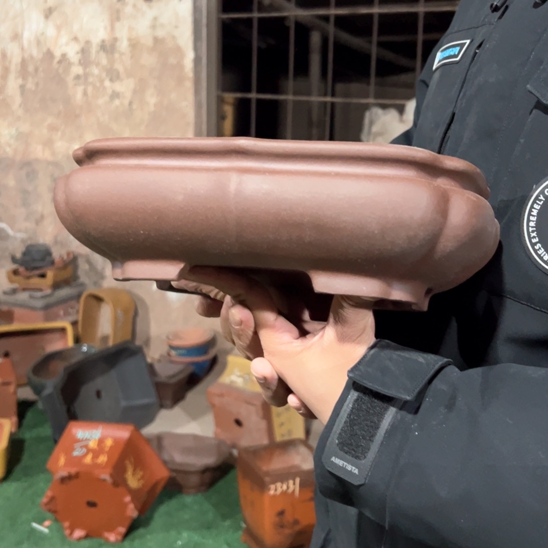 紫砂花盆紫砂花盆