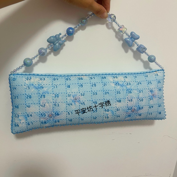 十字绣排线包成品29x19厘米左右大数字排线包蝴蝶结排线包现货精