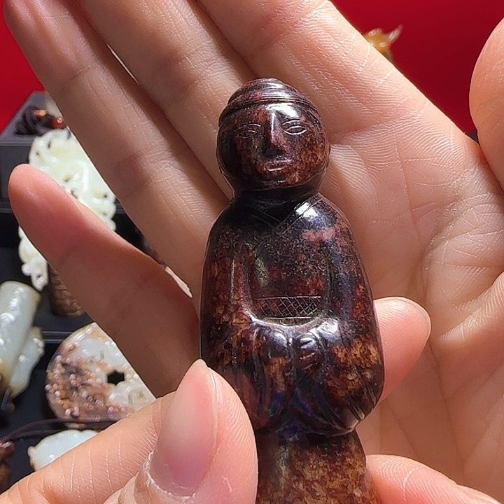 和田玉车挂未镶嵌心****意