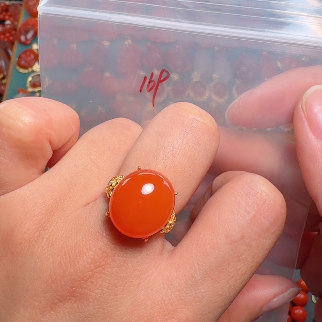 南红玛瑙南红银S925镶嵌