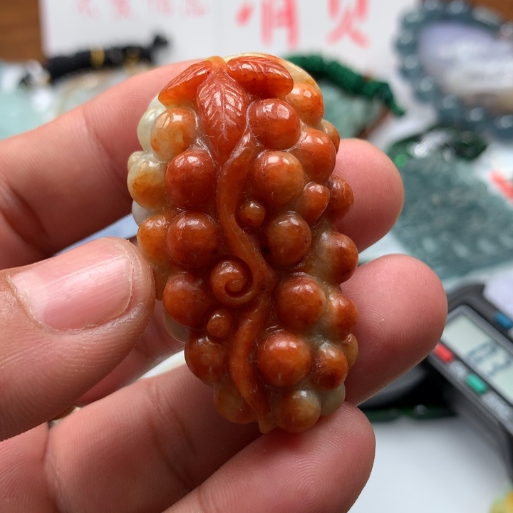 翡翠颈饰未镶嵌保真天然a货翡翠