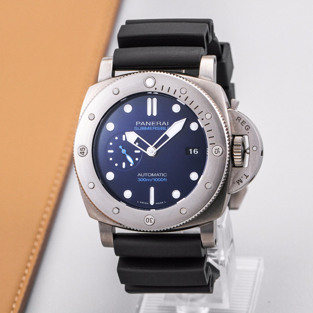 99新 Panerai/沛纳海 自动机械男表潜行系列PAM00692