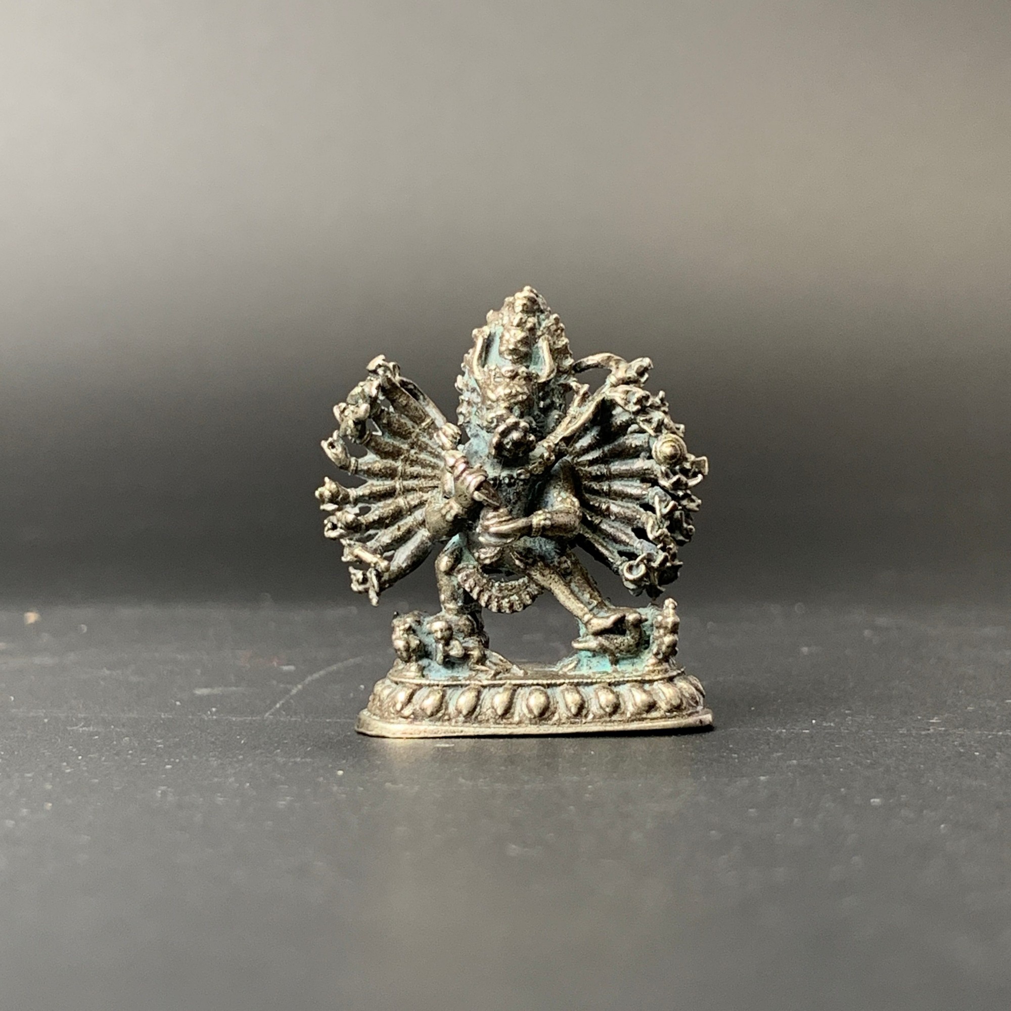 清代·大威德金刚护法站像36.4mm 26gYYB25YYB0828035