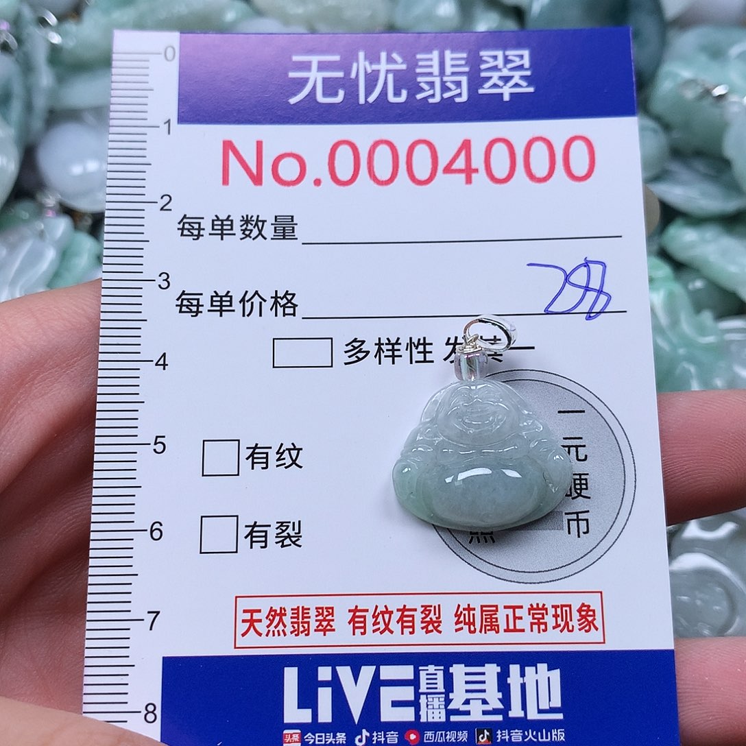 翡翠未镶嵌吊坠(不含链)