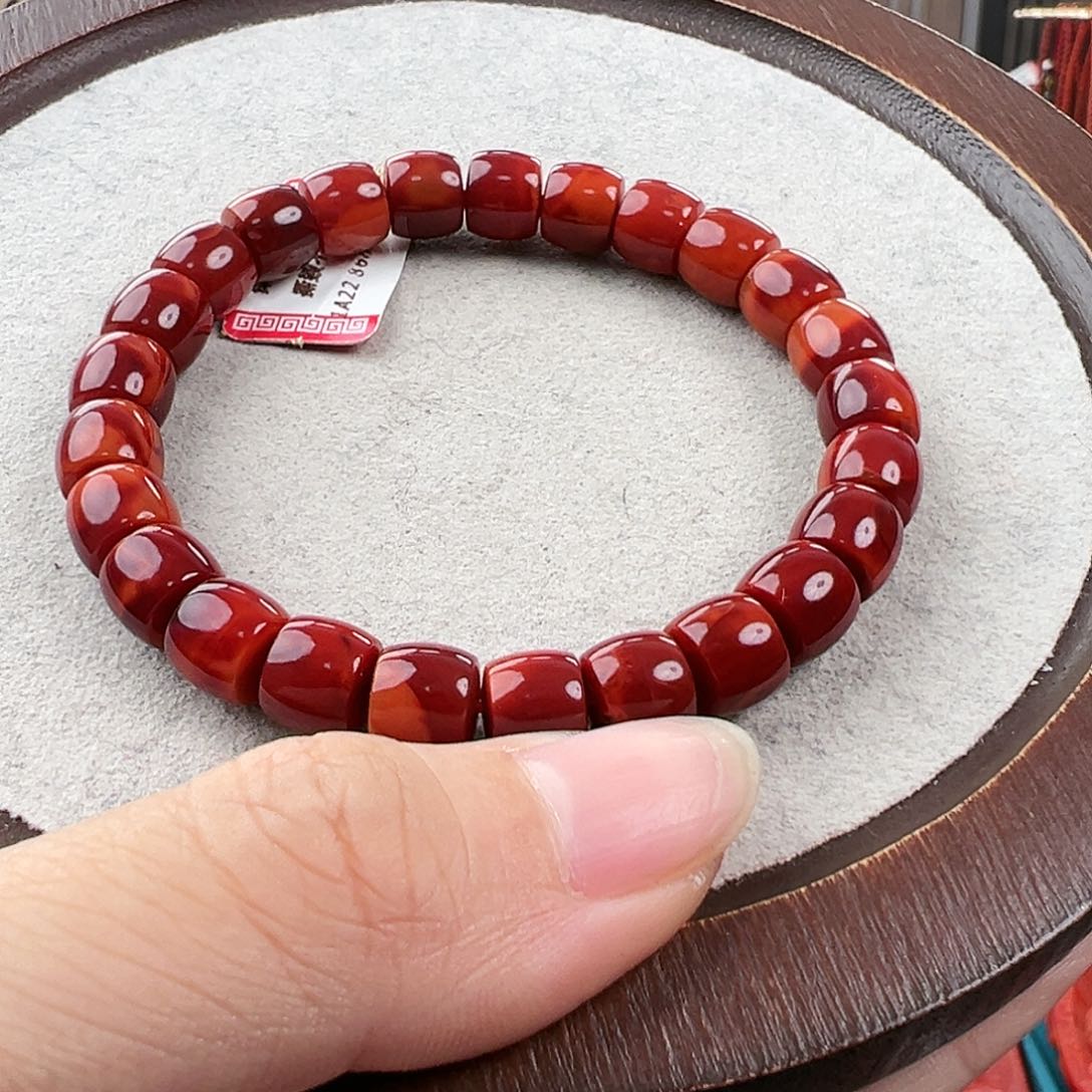 南红玛瑙手串未镶嵌