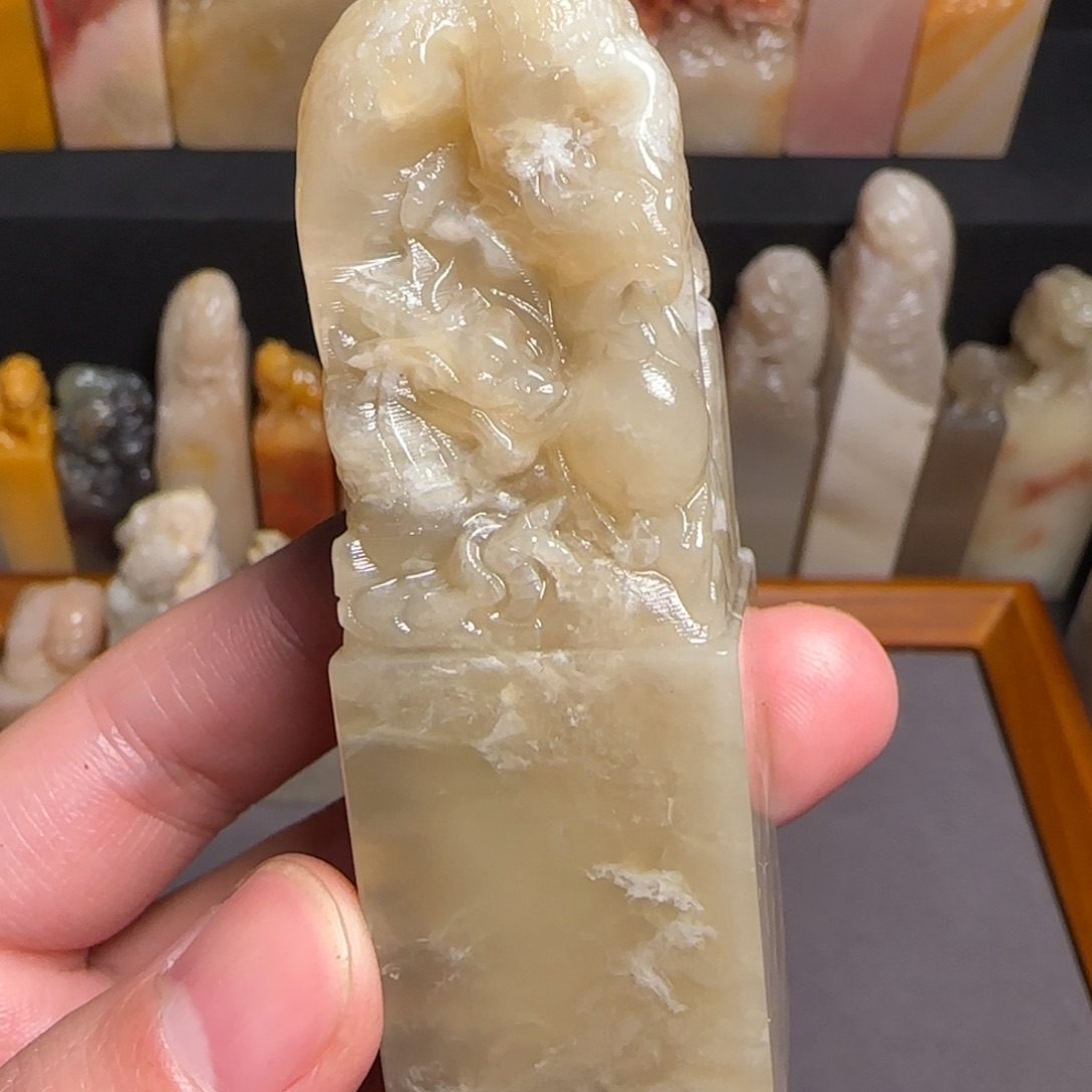 巴林石印石水云冻