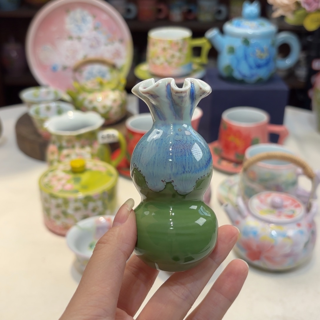 景德镇手绘高温釉下彩陶瓷茶具