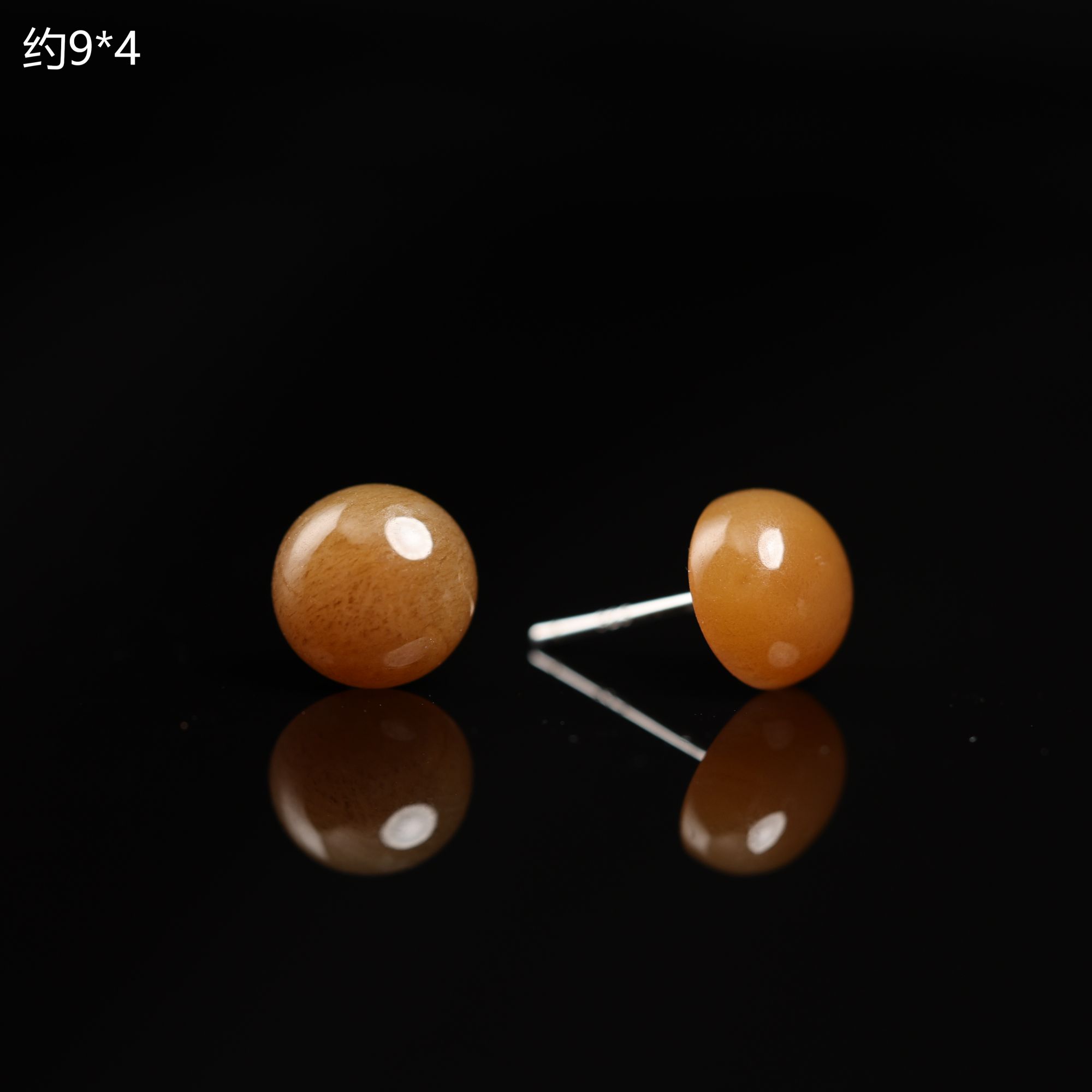 “若之"严选精品和田玉糖玉银饰耳饰（多样性发货 发其一）