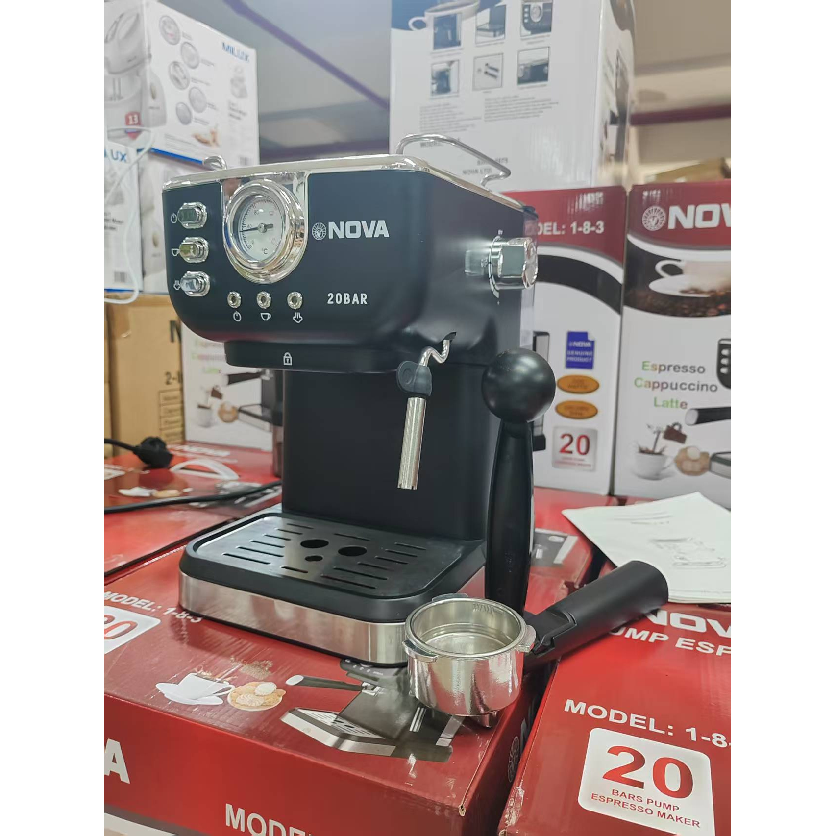 原单高品质全半自动意式咖啡机家用小型奶泡机