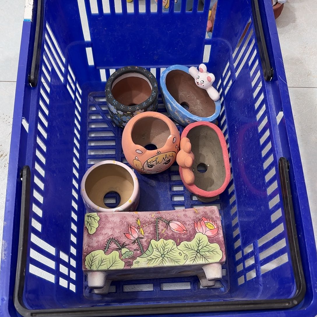 香香。手工瑕疵花盆