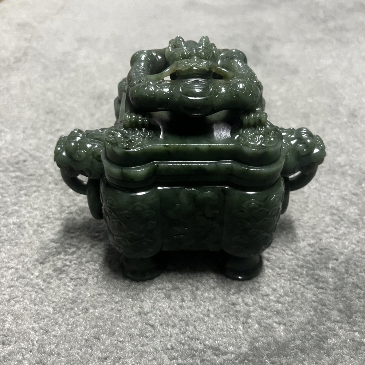 桥珍阁甄选红和田碧玉炉链接