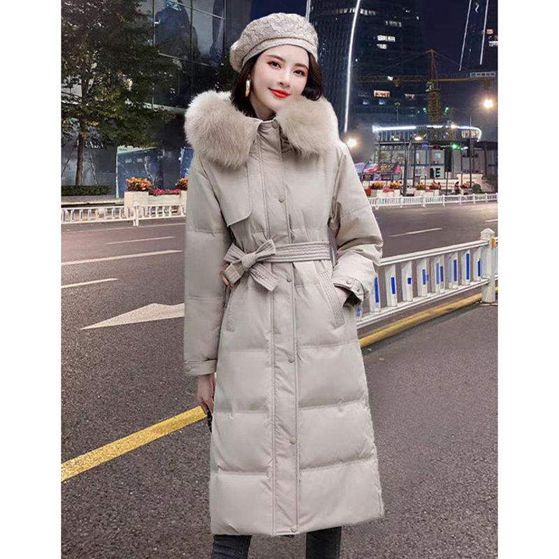 LMY 大号回归福利款环保毛长款羽绒服
