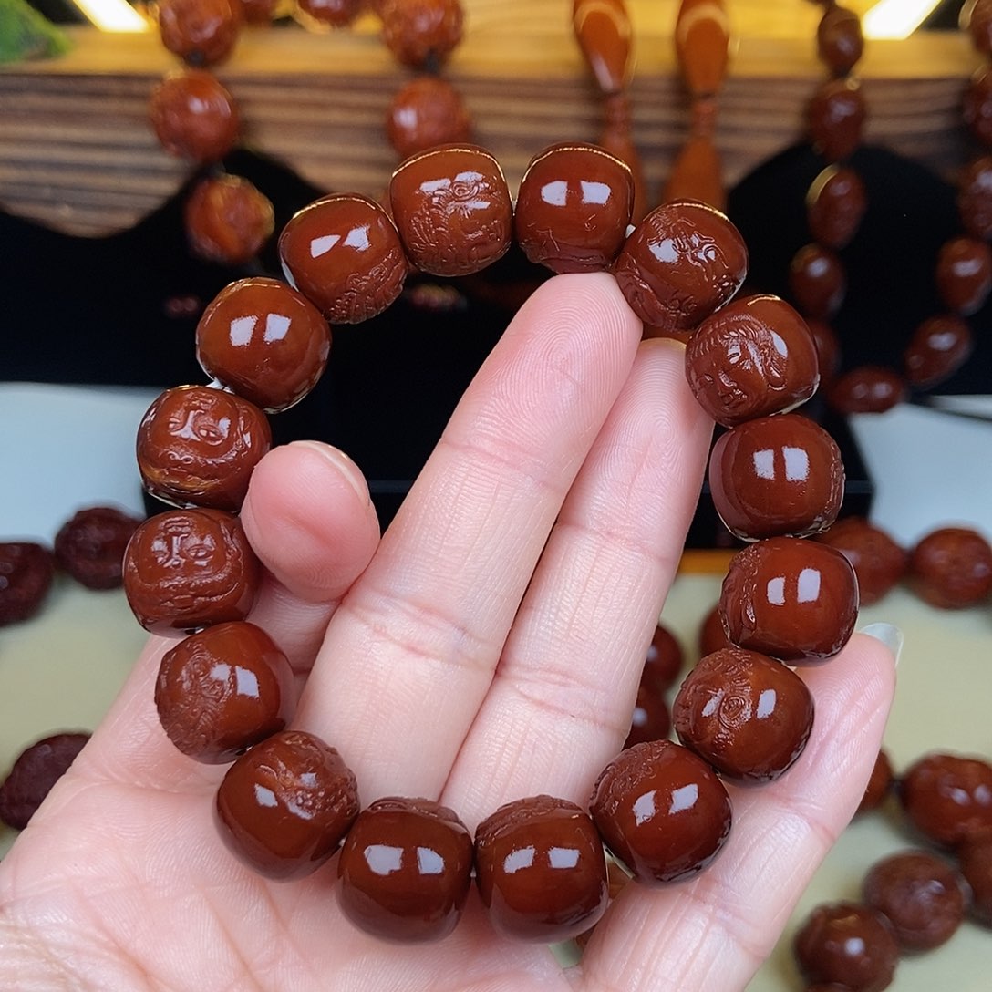 橄榄核吊坠深*老型观音