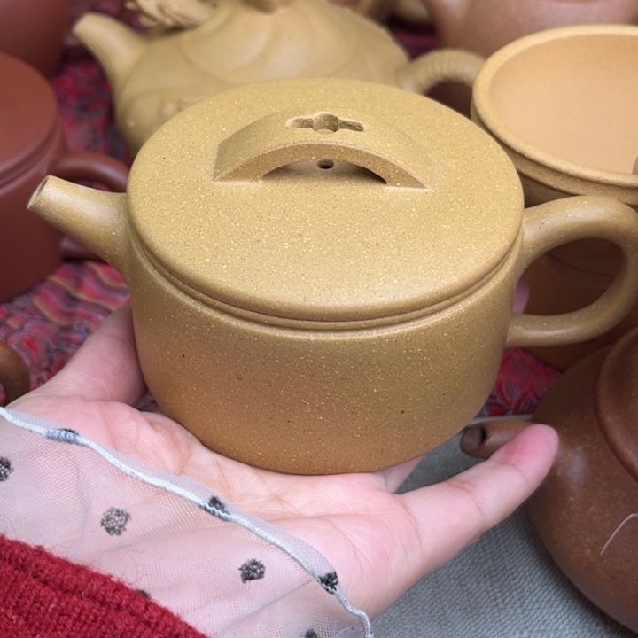 紫砂茶壶原矿黄金段明式汉瓦精工半手180cc