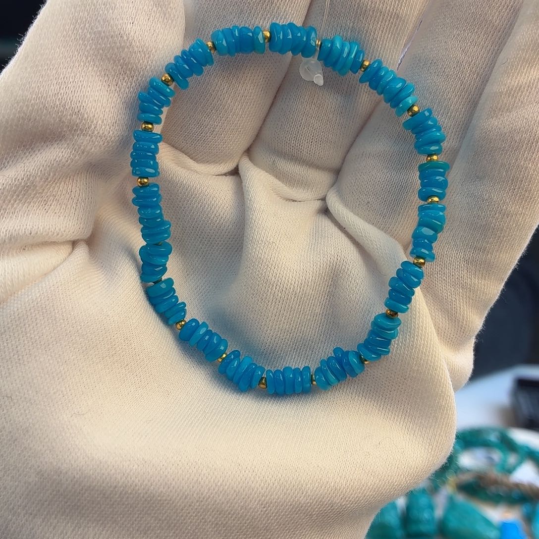 绿松石未镶嵌把件5mm