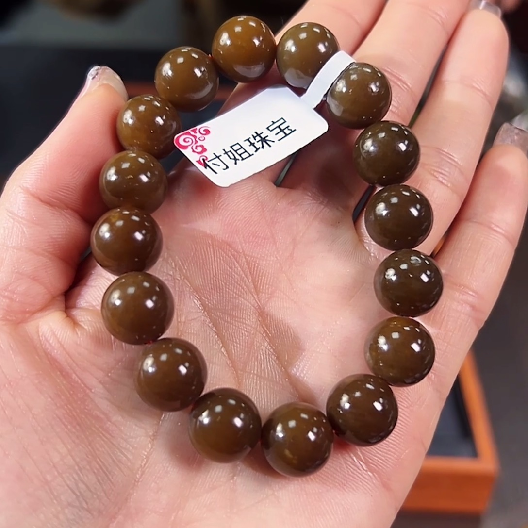 和田玉（碧玉）未镶嵌手链卡12