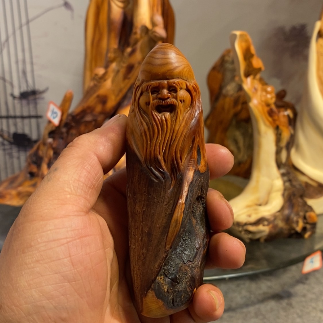 【闪购商品】柏木（崖柏）木雕工艺品摆件家居装饰手把件