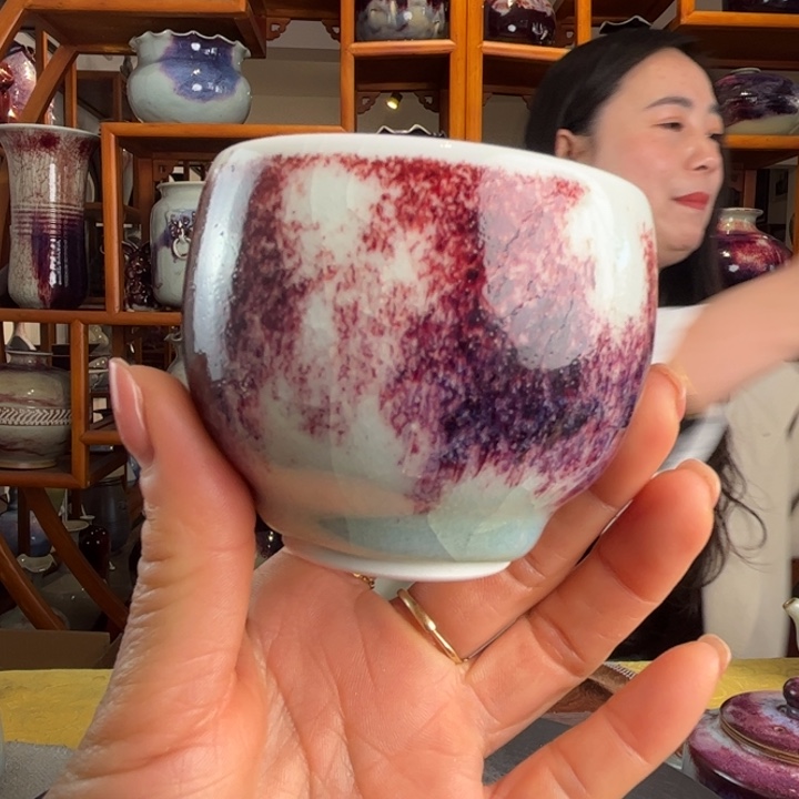 牛家钧窑牛自恒老师钧瓷杯