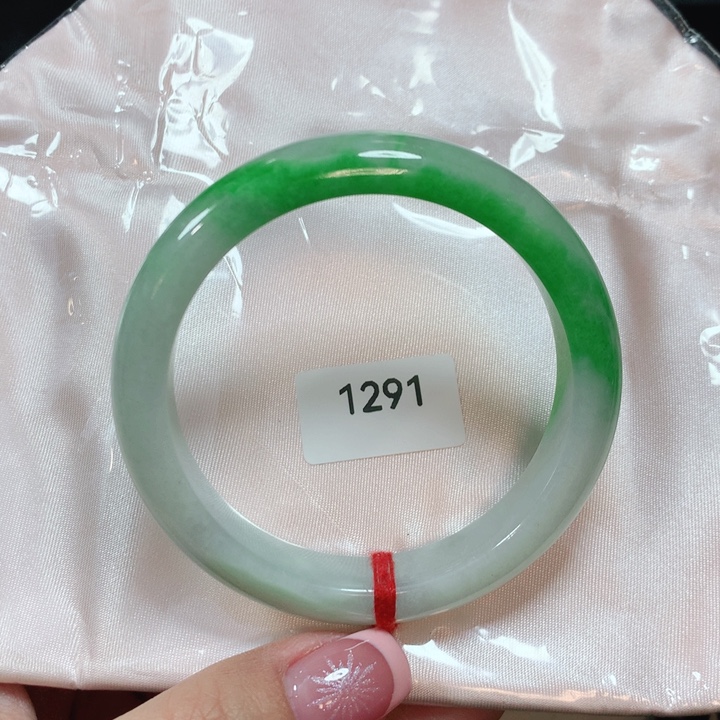 翡翠手镯未镶嵌天然翡翠手镯53