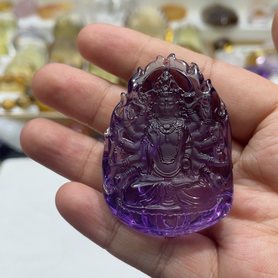 未镶嵌颈饰水晶h****g定制